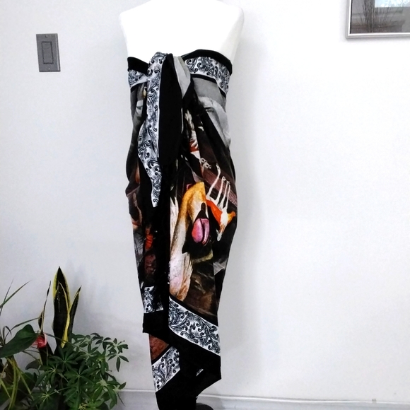 Vintage Fata Morgana ladies pareo/sarong, 64" x 43" - Picture 1 of 8